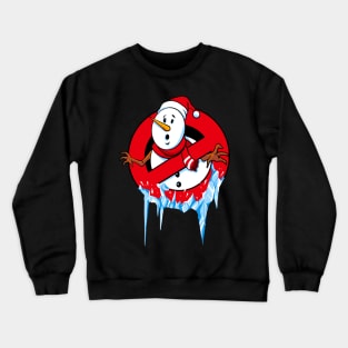 no enter snowman Crewneck Sweatshirt